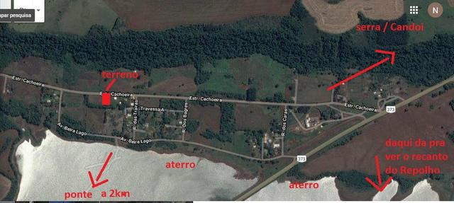 Terreno de 472,00 m² na Avenida Cachoeira - Alagado do Candói R$ 22.000,00