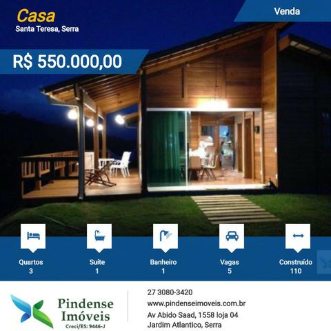 Casa em Santa Teresa - ES, 3 quartos