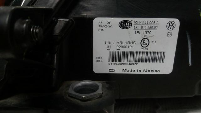 Farol Dianteiro Esquerdo Volkswagen Golf Tsi 2014/2017 - Foto 4