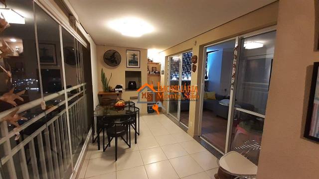 Apartamento com 3 dormitórios à venda, 93 m² por R$ 636.000,00 - Vila Augusta - Guarulhos/