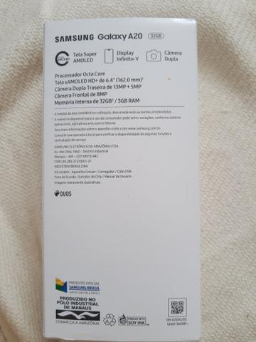 Celular Samsung A20 Azul novo ( aceito cartão) - Foto 5