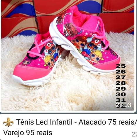 2 tenis infantil por 75