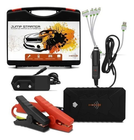 Auxiliar De Partida Jump Starter Portátil 8000mah - Kx3