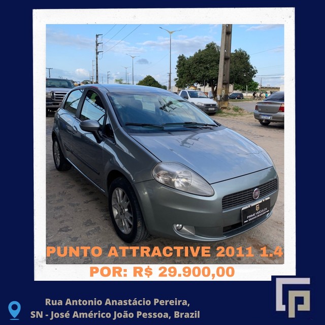 PUNTO 1.4 ATTRACTIVE CINZA 2011 COMPLETO