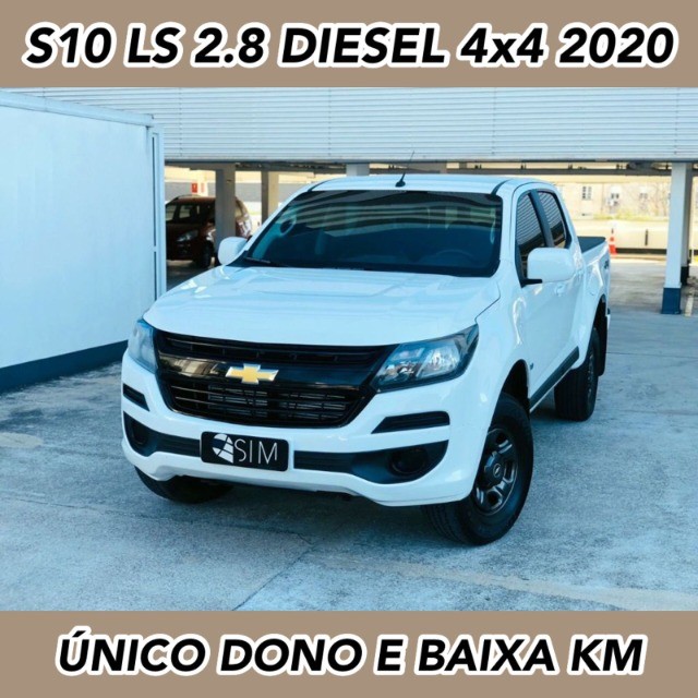 CHEVROLET S10 LS 2.8 CD TURBO DIESEL 4X4 2020 ÚNICO DONO