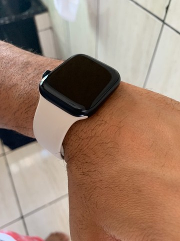 apple watch serie 6 44mm cinza espacial