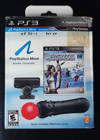 Kit PS Move - Bastão + Câmera + Jogo Sports Champions