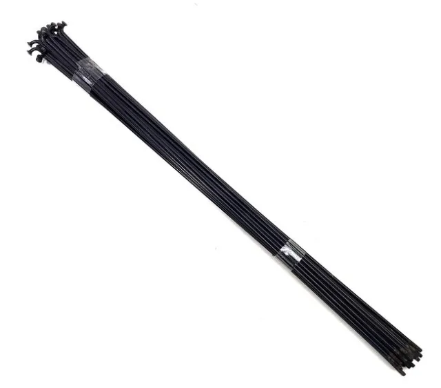 Conjunto 32 Raios Richman para Bicicletas Em Inox Preto 280mm x 2.0 9208