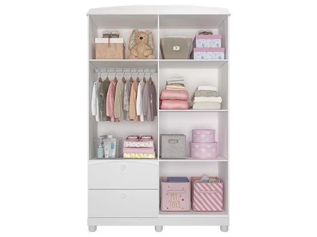 Guarda Roupa Infantil 4 Portas Fofura (Novo) - Foto 3