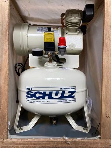 Compressor odontologico Schulz- MSV 6/30 Isento de oleo - 6 Pes 120 Lbs
