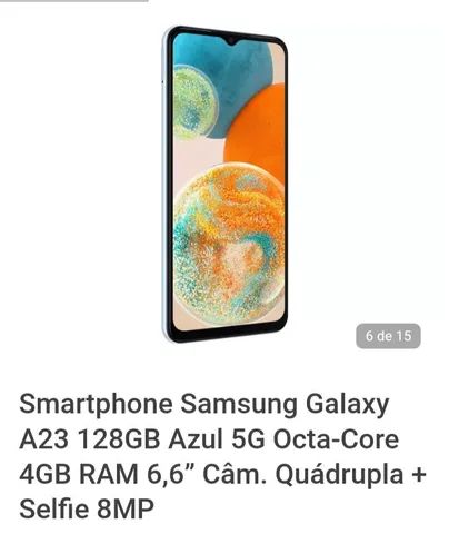 Smartphone Samsung Galaxy A23 128GB Azul 5G - Celulares e telefonia -  Pajuçara, Natal 1254218809