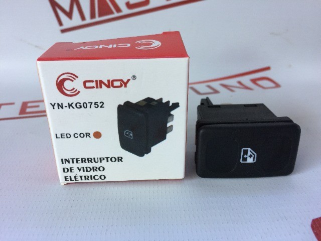 interruptor de vidro elétrico simples novo carros específico na embalagem. - Foto 2