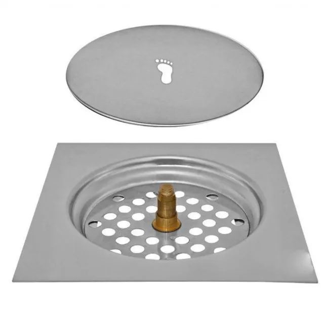 Ralo Click Inteligente Banheiro Aço Inox Pop Up Clic Grande 10x10 cm _ CS555 - Foto 3