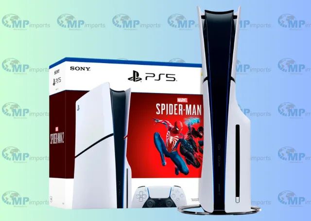 Loja MP Imports: Playstation 5 Slim 1tb Spider-man 2 Cor Branco - Foto 3