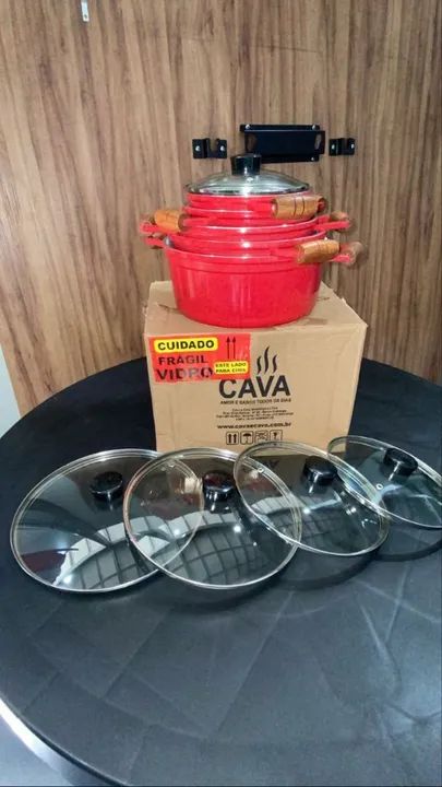 Kit panelas alumínio fundido  - Foto 2