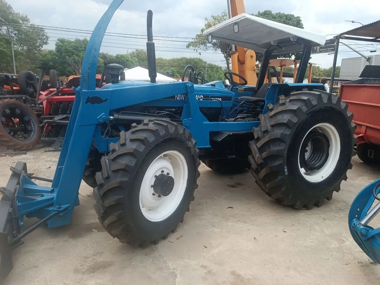 Trator Ford New Holland 7630 C/ Lâmina 4x4 Ano 2001