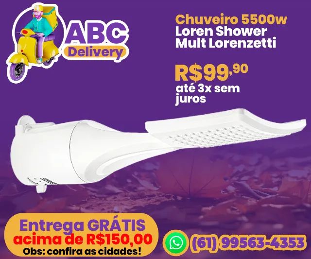 Chuveiro 5500w Loren Shower Multitemperatura Lorenzetti