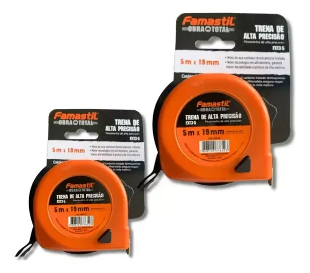 Trena Fita Aço 5mts 19mm Fx T3 - 5 - Famastil - Foto 2