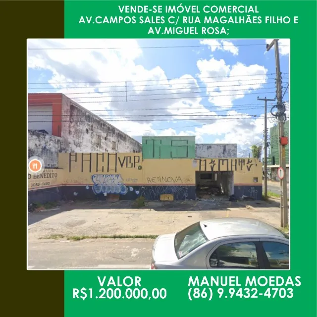 Vende-se Imóvel Comercial Av.campos Sales C/ Rua Magalhães Filho E Av.miguel Rosa;