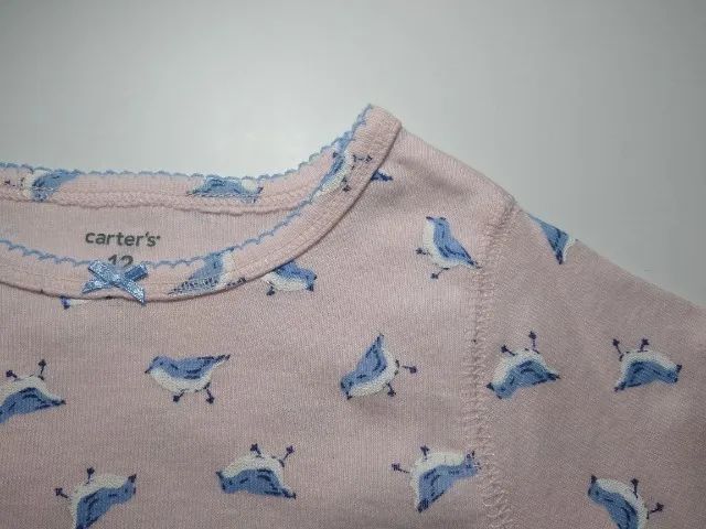 Pijama Carter´s  Original Infantil Feminino 4 peças 12 meses - Foto 5