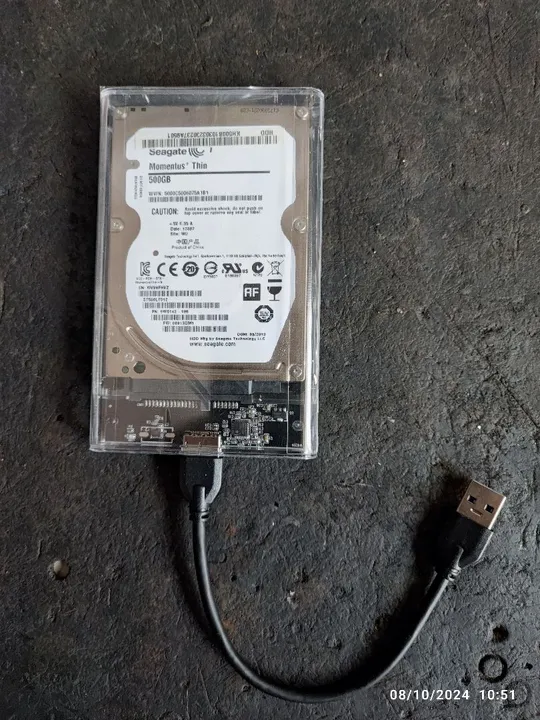 HD Externo Seagate Momentus Thin 500GB USB 3.0