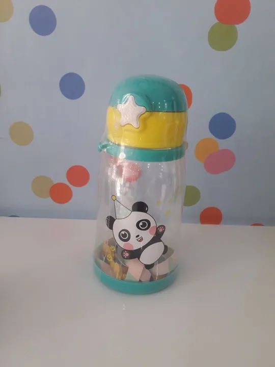 Garrafa alce infantil multicolorido 600ml  - Foto 4