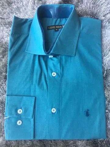 Camisas Sociais Masc M Cidiz 100 % algodão  - Foto 2
