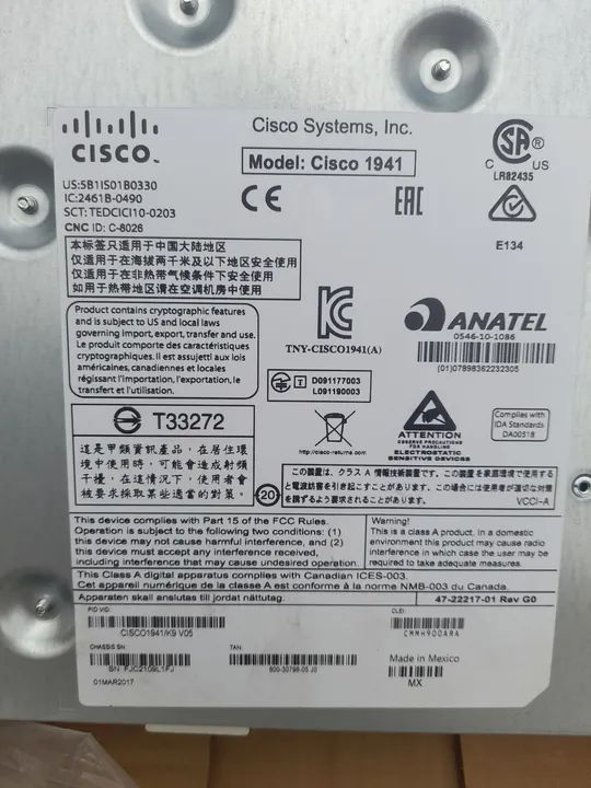 Roteador Cisco 1900 Mod-1941 - Foto 6