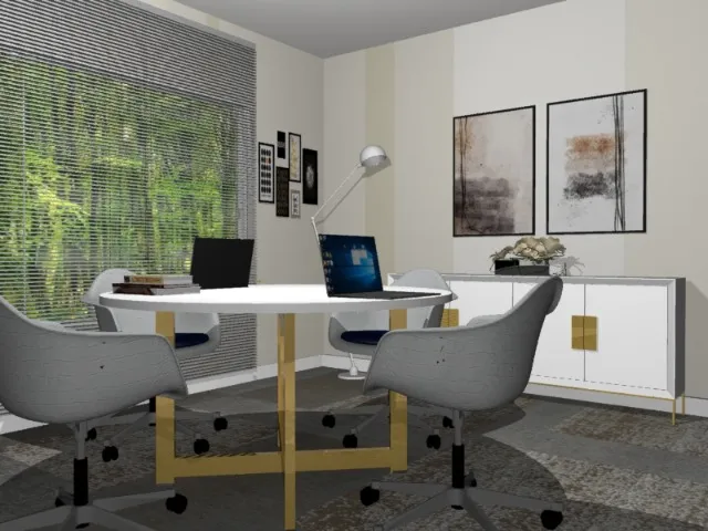Mesa de Escritório Gold Delluxe. Em Madeira Maciça L130CM X P130CM x A74cm