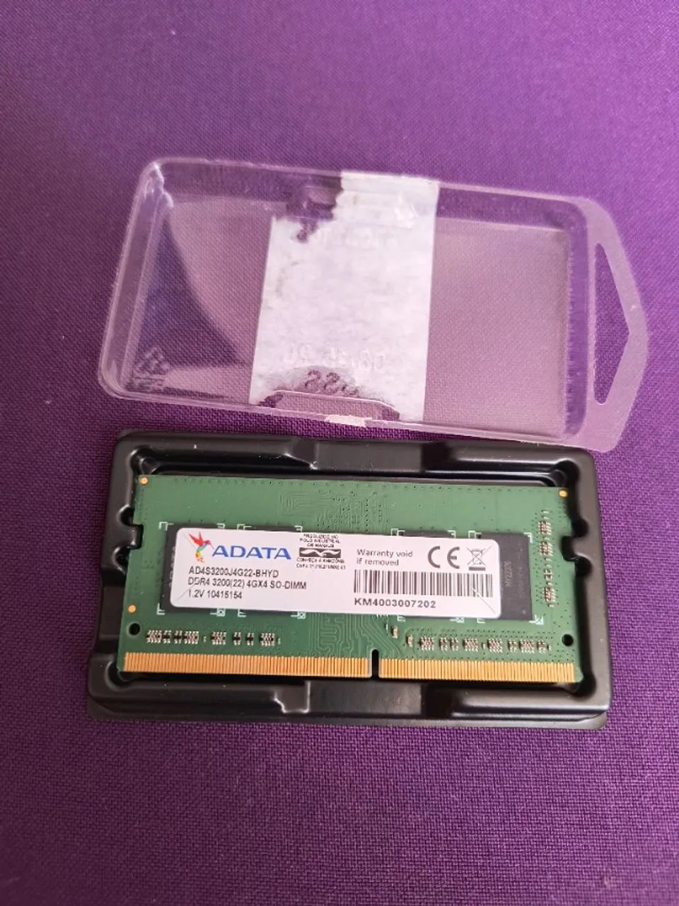 ? Memória RAM Notebook DDR4 4GB 3200MHz - Seminova, R$ 60!