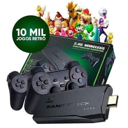 ? Game Stick HDMI com +9000 Jogos Antigos | Ideal para TV64717107747714120