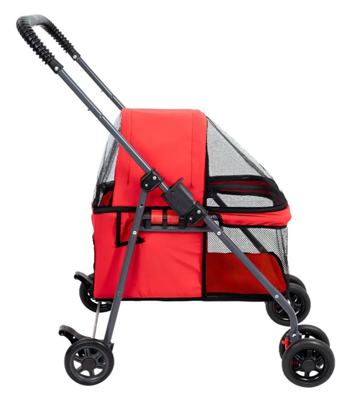 Carrinho pet de passeio vermelho - Foto 2