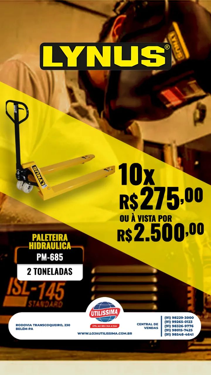 PALETEIRA 2000KG COM ENTREGA GRATIS 1