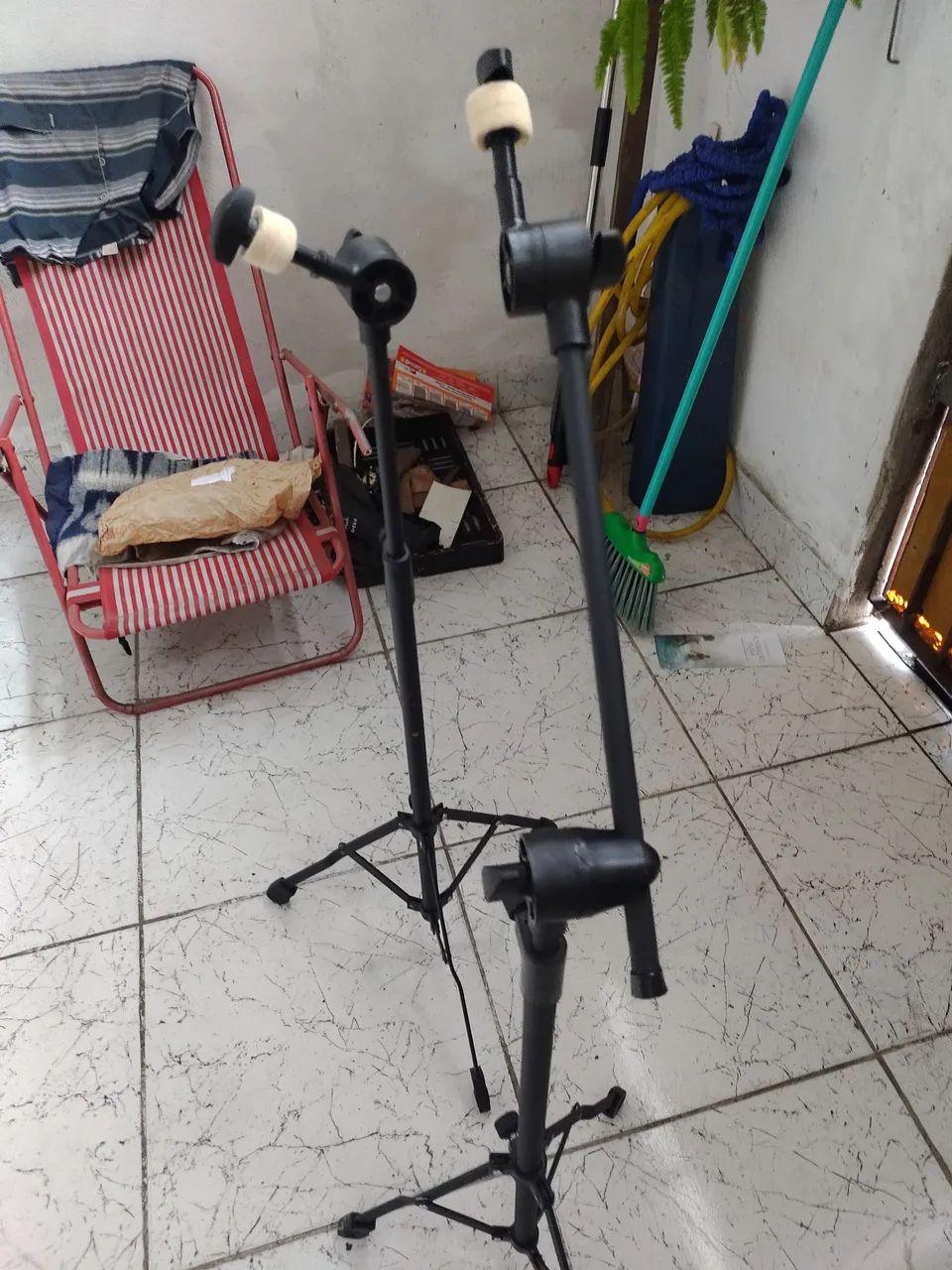 Suportes de pratos de bateria novos. - Foto 2