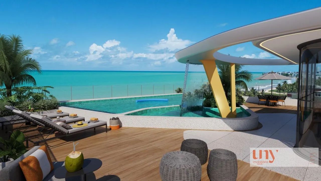Flat pé na areia em construção com 22 m² na beira mar do Bessa - Foto 4