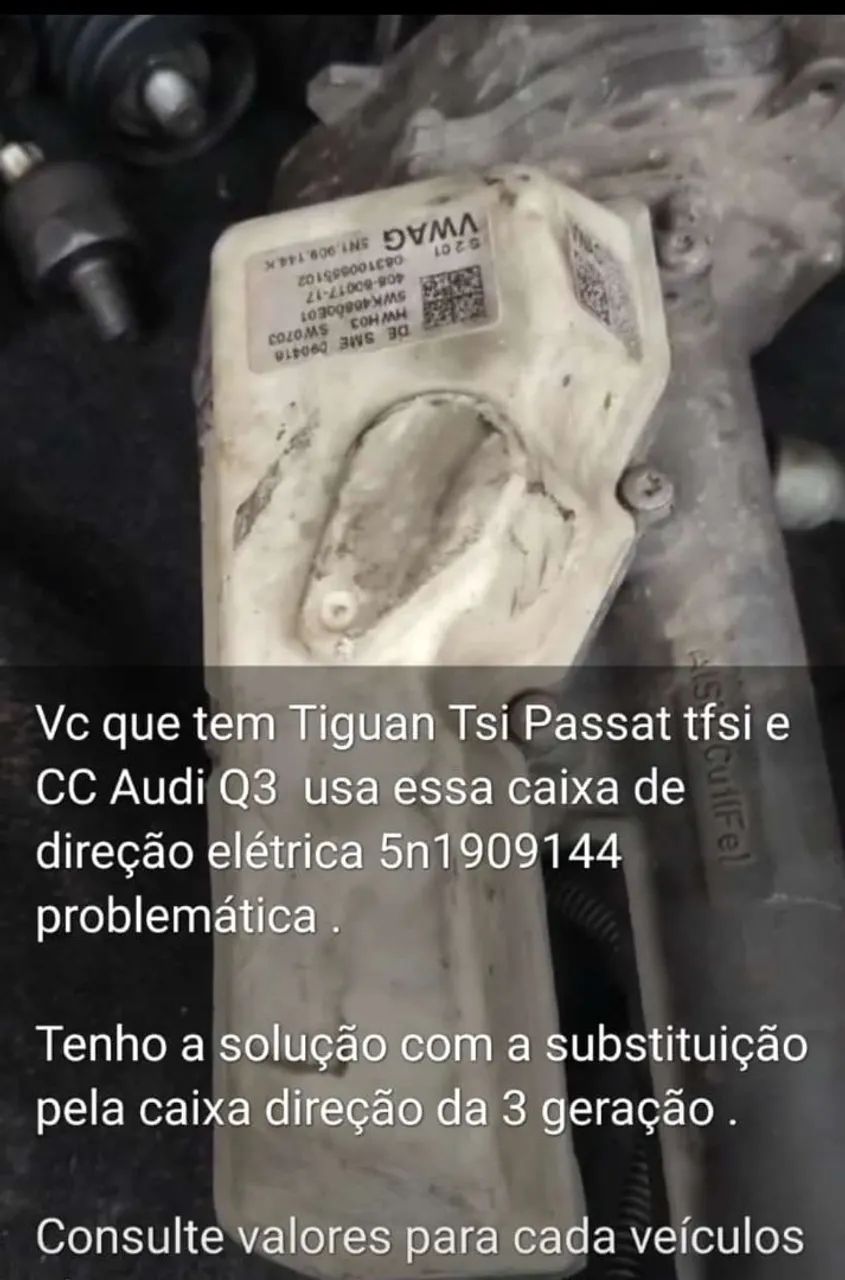 Caixa de direção elétrica Tiguan Audi Q3 Passat 5n1909144 Tiguan Tsi Passat Tsi