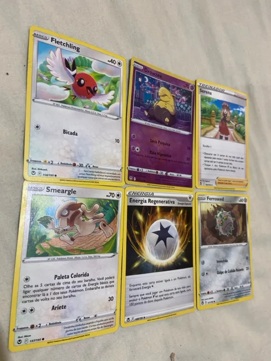 Cartas Pokémon - Fletchling, Smeargle, Drowzee, Ferroseed