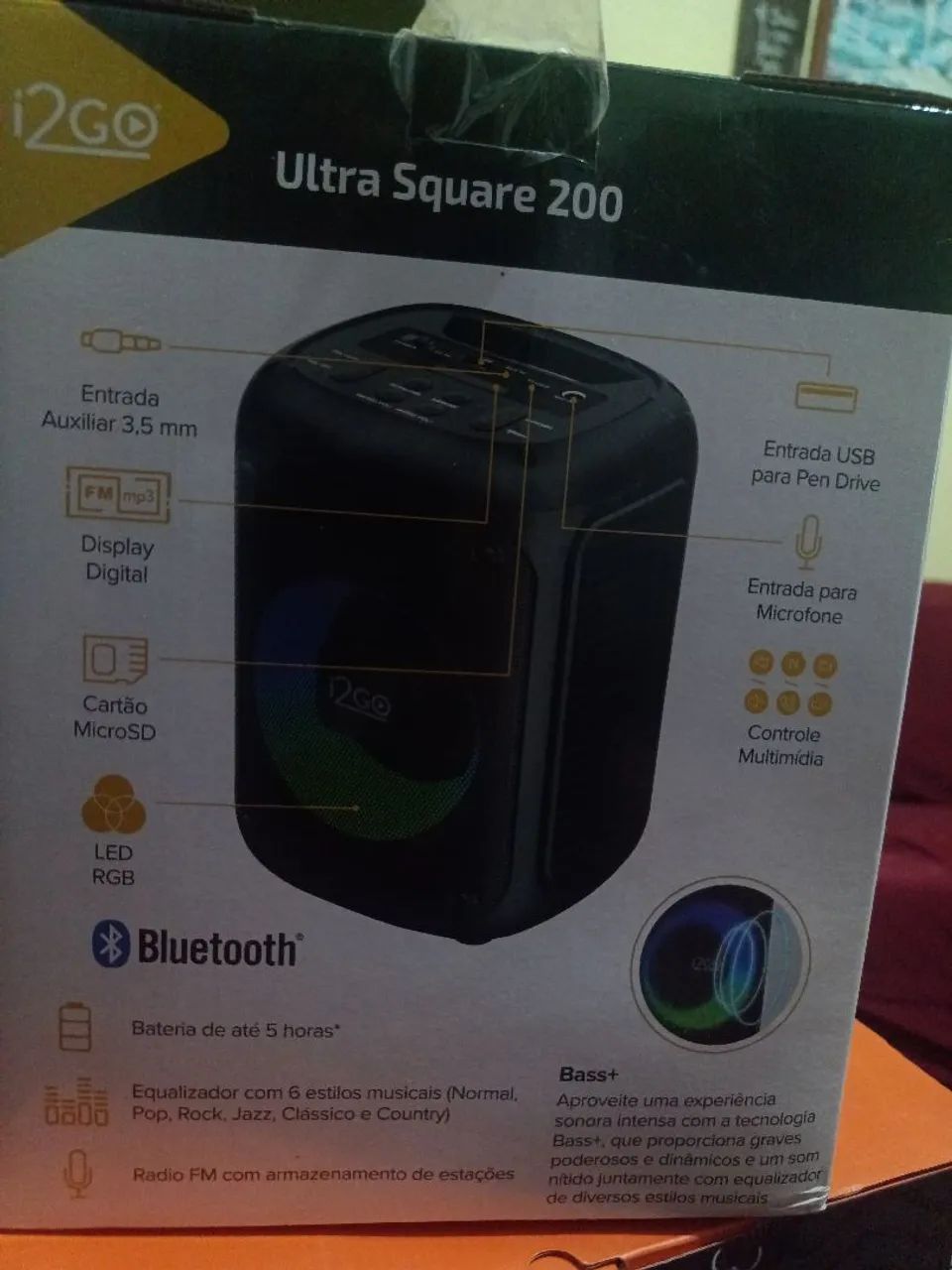Caixa de som Ultra Square 200 I2GO.  - Foto 2