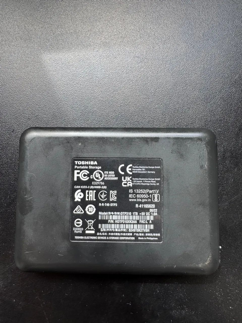 HD Externo Toshiba Canvio Ready, 1TB, USB 3.0, Preto 
