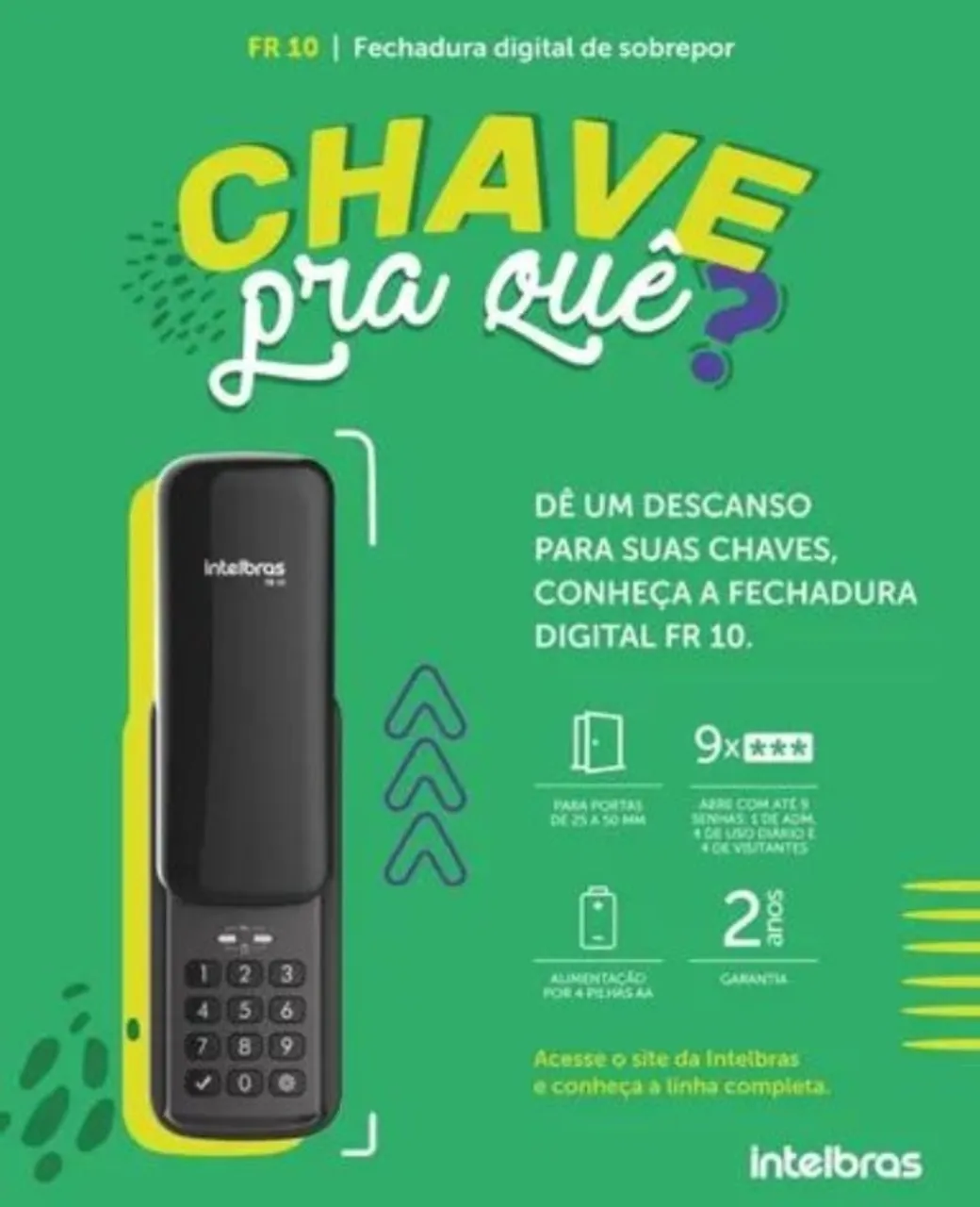 Fechadura Digital Intelbras