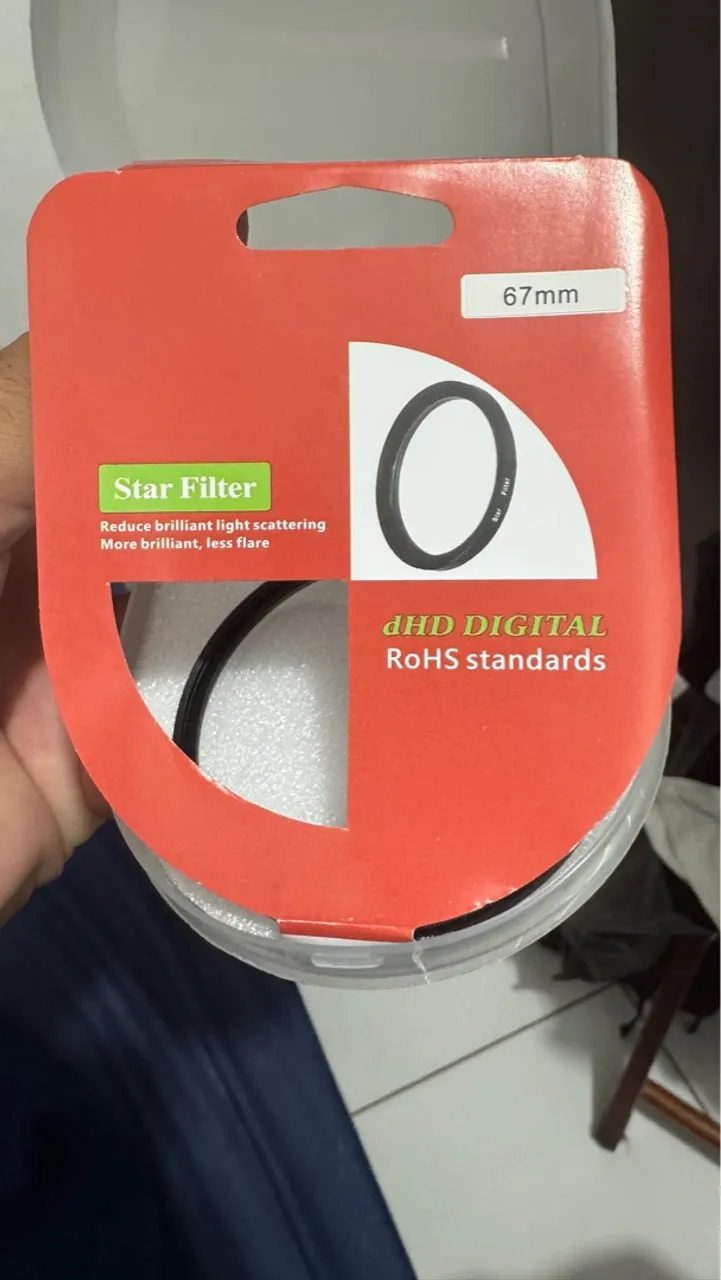 Filtro Solar Estrela 6 pontas 67mm