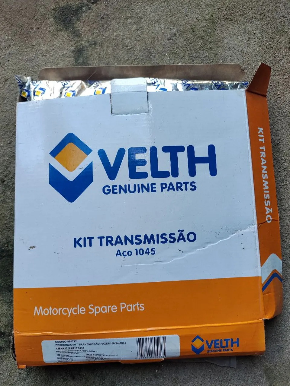 Kit Transmissão Velth -Factor e Fazer 150