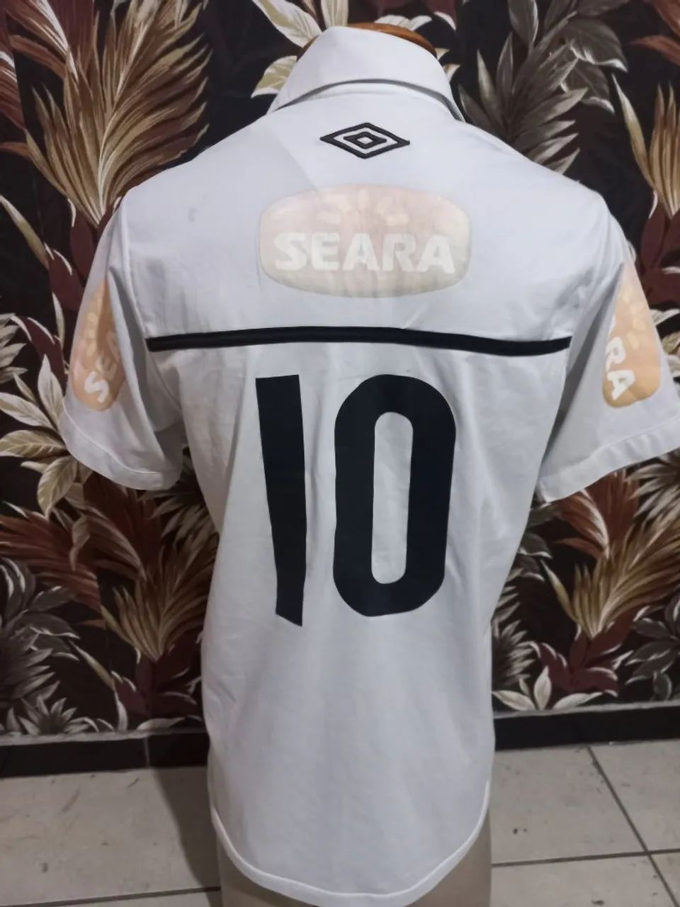 Camisa Original 2010 Santos FC #10 Umbro Branca Tamanho G - Foto 3