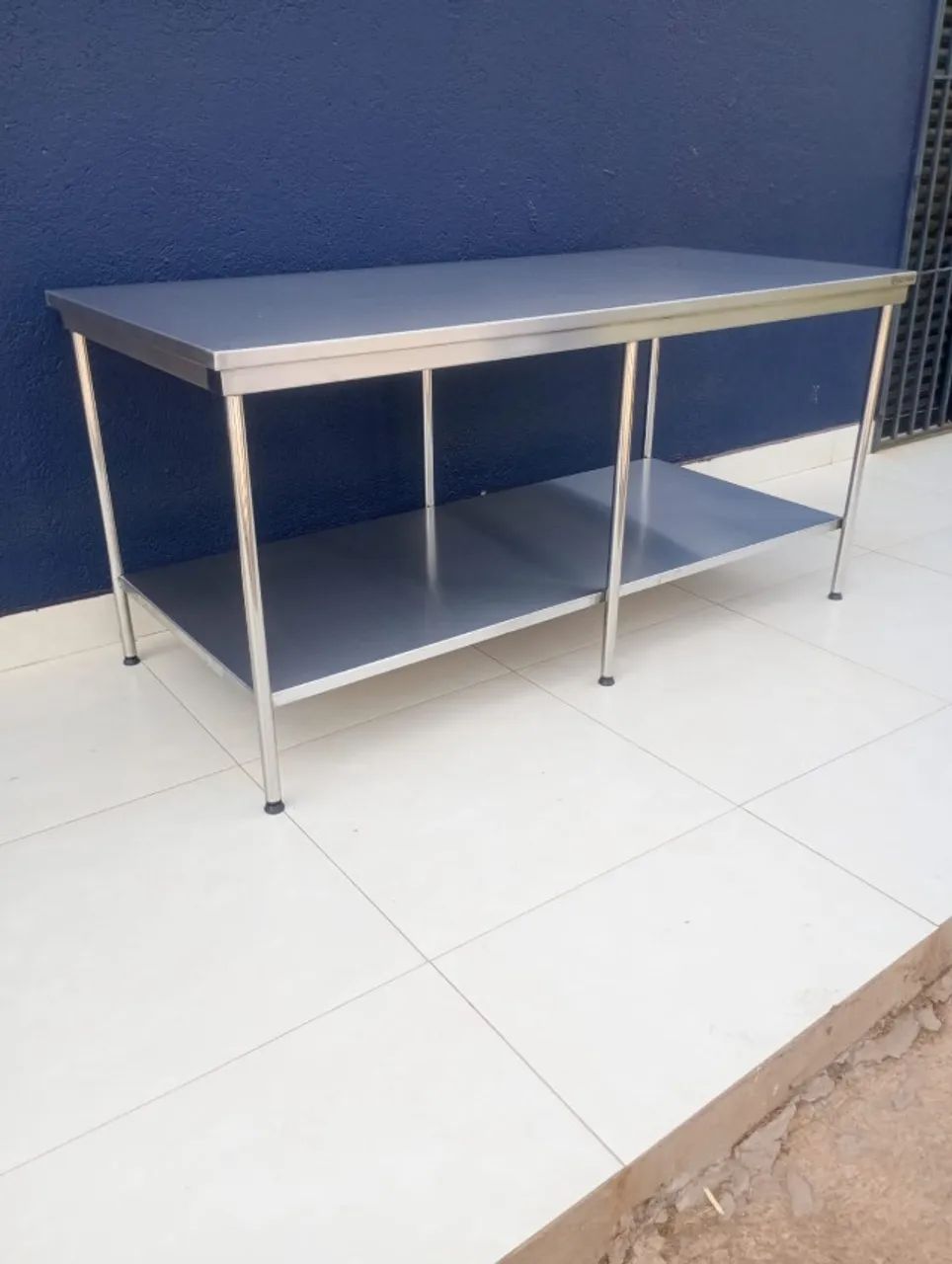 Mesa 1.80x0.80 em aço inox  - Foto 4