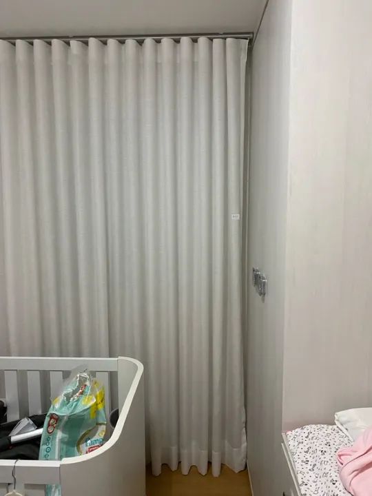 Cortina em linho branco - Foto 2