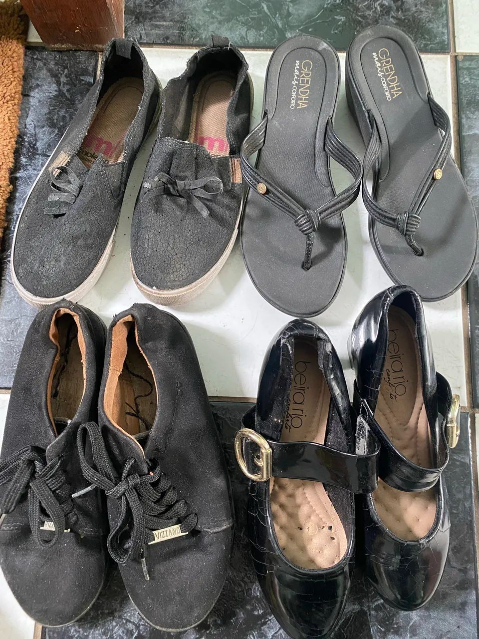 Sapato preto feminino 