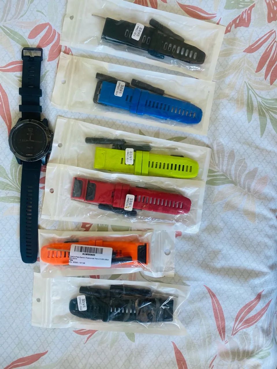 Garmin Fenix 5 + 6 Pulseiras Extras - Relógio Esportivo Completo - Foto 2