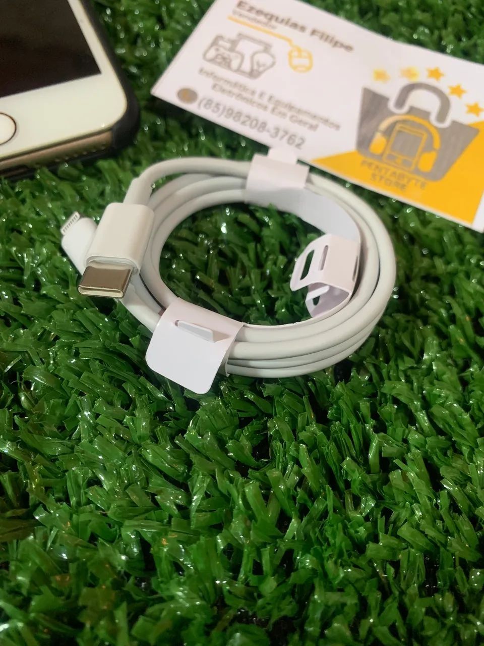 Cabo IPhone USB C Novo Imperdível! - Foto 4