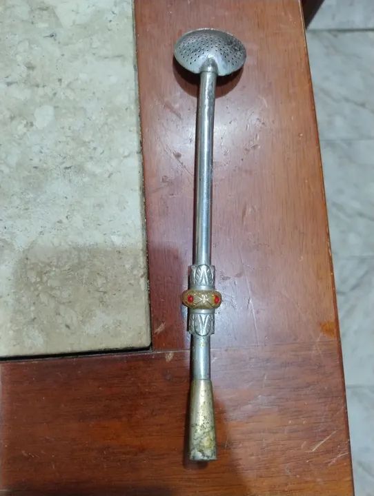 Canudo de chá antigo para mate - Foto 2