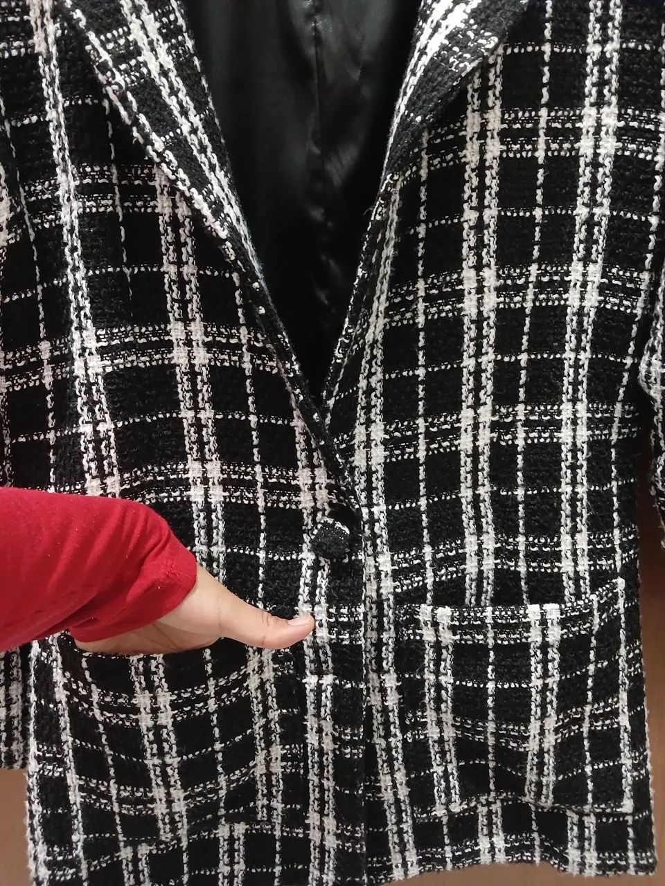 Casaco Tweed Xadrez Feminino  - Foto 3